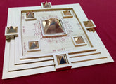 Vedic Vastu Purusha Pyramid Yantra Spiritual Shree Yantra for Worship Religious Brass Indian Yantra for meditation